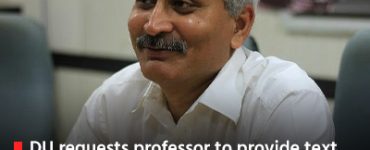 DU requests professor to provide text of proposed lecture at US university for leave sanction
