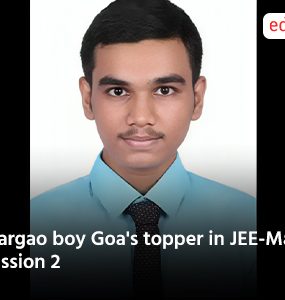 Margao boy Goa's topper in JEE-Main Session 2