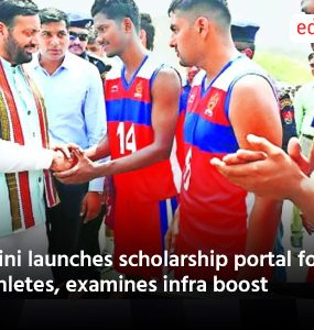 Saini launches scholarship portal for athletes, examines infra boost