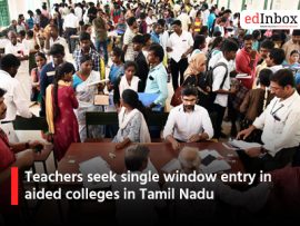 Teachers seek single window entry in aided colleges in Tamil Nadu