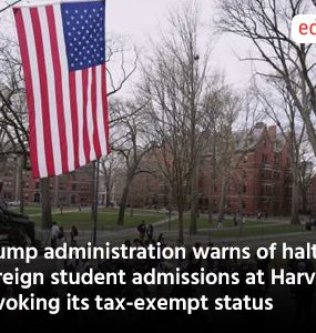 Trump administration warns of halting foreign student admissions at Harvard, revoking its tax-exempt status