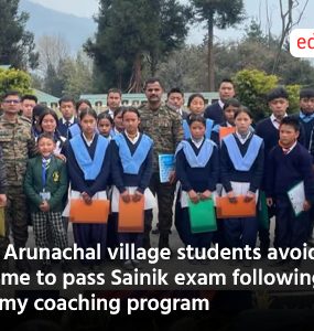 38 Arunachal village students avoid home to pass Sainik exam following Army coaching program