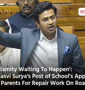 'Calamity Waiting To Happen': Tejasvi Surya's Post of School's Appeal To Parents For Repair Work On Roads