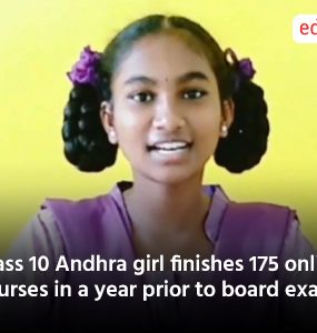 Class 10 Andhra girl finishes 175 online courses in a year prior to board exams