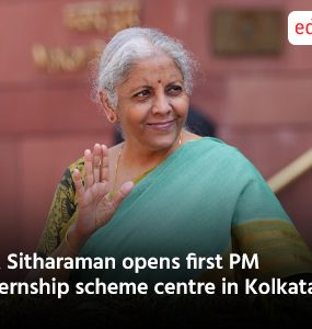 FM Sitharaman opens first PM internship scheme centre in Kolkata