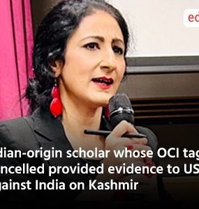 Indian-origin scholar whose OCI tag was cancelled provided evidence to US against India on Kashmir