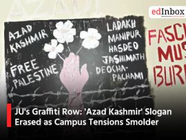 JU's Graffiti Row: 'Azad Kashmir' Slogan Erased as Campus Tensions Smolder