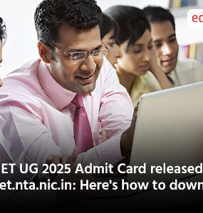 NEET UG 2025 Admit Card released at neet.nta.nic.in: Here's how to download