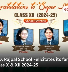 R.D. Rajpal School Felicitates its fans of class X & XII 2024-25
