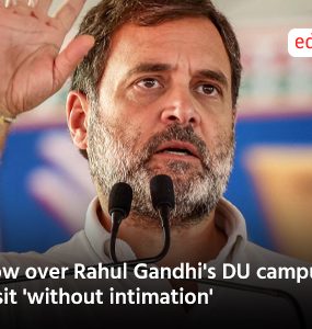 Row over Rahul Gandhi's DU campus visit 'without intimation'