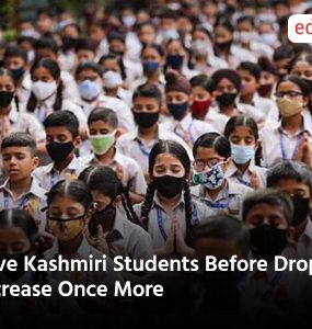 Save Kashmiri Students Before Dropouts Increase Once More