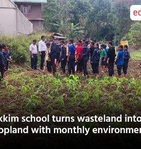 Sikkim school turns wasteland into cropland with monthly environment day