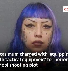 Texas mum charged with 'equipping son with tactical equipment' for horror school shooting plot