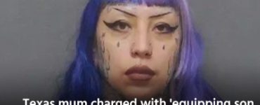 Texas mum charged with 'equipping son with tactical equipment' for horror school shooting plot