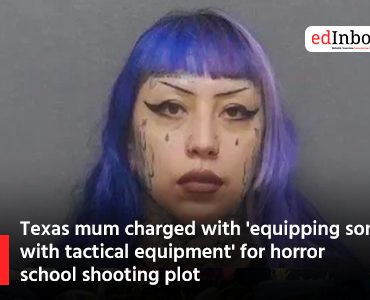 Texas mum charged with 'equipping son with tactical equipment' for horror school shooting plot
