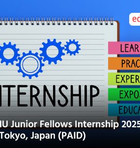 UNU Junior Fellows Internship 2025/26 in Tokyo, Japan (PAID)