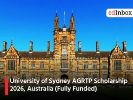 University of Sydney AGRTP Scholarship 2026, Australia (Fully Funded)