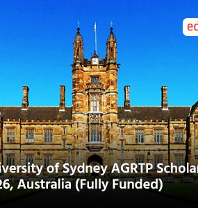 University of Sydney AGRTP Scholarship 2026, Australia (Fully Funded)