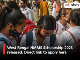 West Bengal NMMS Scholarship 2025 released: Direct link to apply here