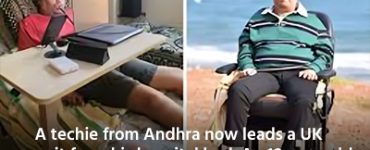 A techie from Andhra now leads a UK unit from his hospital bed. An 18-year-old was paralyzed after a movie trip to Vijayawada.