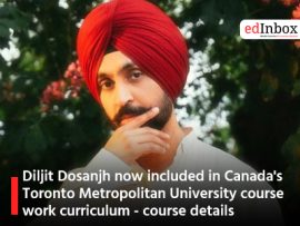 Diljit Dosanjh now included in Canada's Toronto Metropolitan University course work curriculum - course details