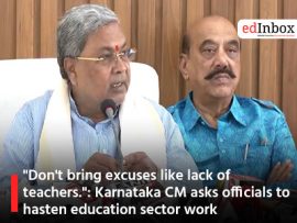 "Don't bring excuses like lack of teachers.": Karnataka CM asks officials to hasten education sector work