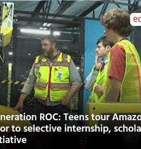 Generation ROC: Teens tour Amazon prior to selective internship, scholarship initiative