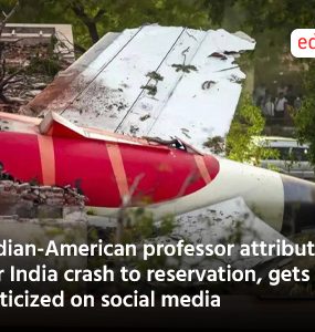 Indian-American professor attributes Air India crash to reservation, gets criticized on social media