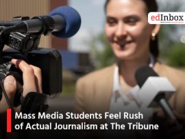 Mass Media Students Feel Rush of Actual Journalism at The Tribune