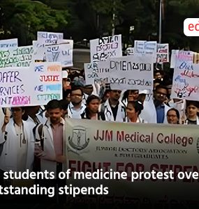 PG students of medicine protest over outstanding stipends