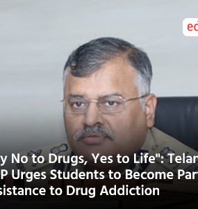 Say No to Drugs, Yes to Life": Telangana DGP Urges Students to Become Part of Resistance to Drug Addiction