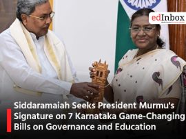 Siddaramaiah Seeks President Murmu's Signature on 7 Karnataka Game-Changing Bills on Governance and Education