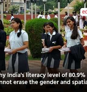 Why India's literacy level of 80.9% cannot erase the gender and spatial gap