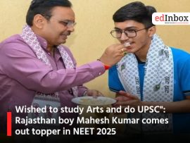 Wished to study Arts and do UPSC": Rajasthan boy Mahesh Kumar comes out topper in NEET 2025