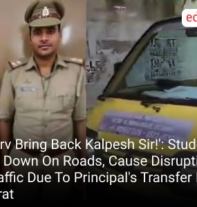 'Bsrv Bring Back Kalpesh Sir!': Students Lie Down On Roads, Cause Disruption In Traffic Due To Principal's Transfer In Surat
