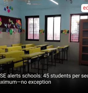 CBSE alerts schools: 45 students per section maximum—no exception
