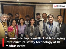 Chennai startup takes Rs 3 lakh for aging infrastructure safety technology at IIT Madras event
