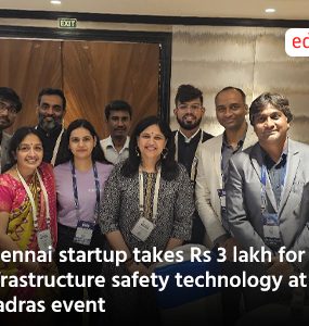 Chennai startup takes Rs 3 lakh for aging infrastructure safety technology at IIT Madras event