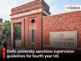 Delhi university sanctions supervision guidelines for fourth year UG