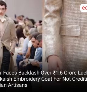 Dior Faces Backlash Over ₹1.6 Crore Lucknowi Mukaish Embroidery Coat For Not Crediting Indian Artisans