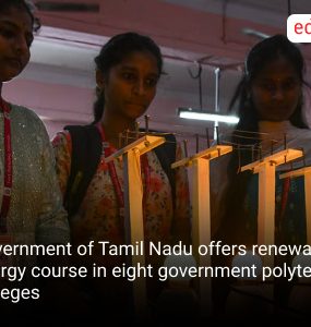Government of Tamil Nadu offers renewable energy course in eight government polytechnic colleges