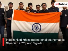 India ranked 7th in International Mathematical Olympiad 2025; won 3 golds