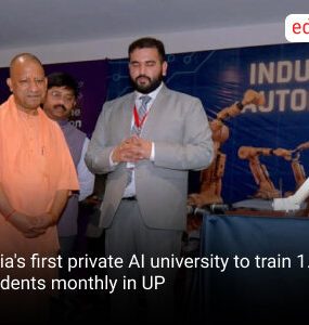 India's first private AI university to train 1.5 lakh students monthly in UP