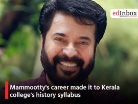 Mammootty's career made it to Kerala college's history syllabus