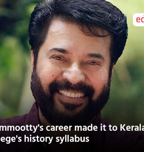 Mammootty's career made it to Kerala college's history syllabus