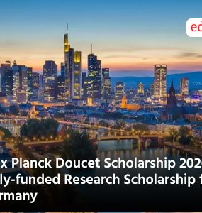 Max Planck Doucet Scholarship 2026 — Fully-funded Research Scholarship from Germany