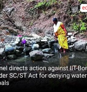 Panel directs action against IIT-Bombay under SC/ST Act for denying water to tribals