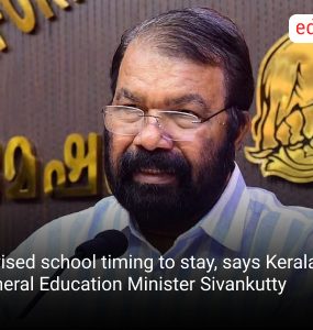 Revised school timing to stay, says Kerala General Education Minister Sivankutty