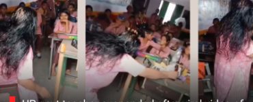 UP govt teacher suspended after viral video of her oiling hair, listening to classic Bollywood song in school