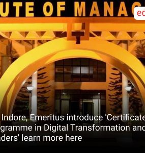 IIM Indore, Emeritus introduce 'Certificate Programme in Digital Transformation and AI for Leaders' learn more here